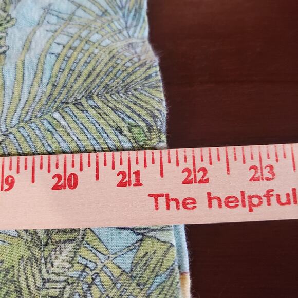 J Jill Love Linen Tropical Floral V-Neck Top Womens Size XLP Hawaiian Beach - Picture 10 of 10